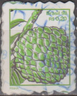 Brasil 01-1998-Série Frutas Pinha-Maçã-Coco...(Novas Frutas Percê Em Ondas De 1mm) 0,20, Pinha  (o)  RHM Nº 754 - Oblitérés
