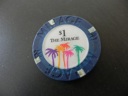 Casino Jeton Chip USA - The Mirage - 1 Dollar - Casino