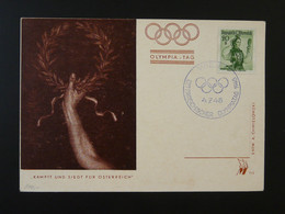 Carte Postcard Jeux Olympiques Olympia Tag Olympics Autriche Austria 1948 - Zomer 1948: Londen