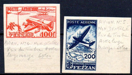 Fezzan: Yvert  N° A 4/5**; MNH; Non Dentelé Bord De Feuille - Ongebruikt