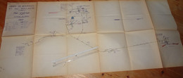 DECAZEVILLE Aveyron Plan Aérage Mines Bourran Soulacre 1965 Mineurs Charbon - Andere Plannen