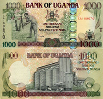 2009 UGANDA 1,000 Shillings Banknote World Paper Money Currency Pick UNC - Ouganda