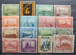 SAARGEBIET 1926 - MLH/canceled - Mi 108-121 - Complete Set! - Nuevos