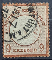 DEUTSCHES REICH 1872 - Frankfurt/Main Canceled - Mi 27 - Grosses Brustschild 9k - Usati