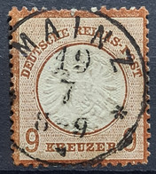 DEUTSCHES REICH 1872 - Mainz Canceled - Mi 27 - Grosses Brustschild 9k - Gebruikt