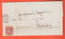 NAG-28  Lettre-Enveloppe Envoyée En 1850 Vers La Justice De Paix Du Cercle De Bex. - ...-1845 Prefilatelia