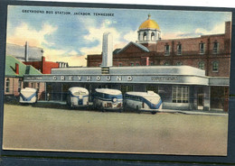 USA Color PC Greyhound Bus Station Jackson Tennessee Unused 12589 - Other & Unclassified