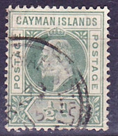 Cayman Islands 1902 King Edward VII. Definitive Wmk Single Crown CA Mi 3 Used O - Iles Caïmans