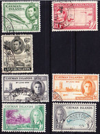 Cayman Islands 1938-1950 Lot King George VI. Stamps Used O - Iles Caïmans