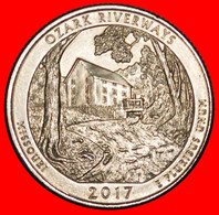 * OLD RED MILL 1894: USA ★ 1/4 DOLLAR 2017P UNC MINT LUSTRE! WASHINGTON (1789-1797) LOW START ★ NO RESERVE! - 2010-...: National Parks