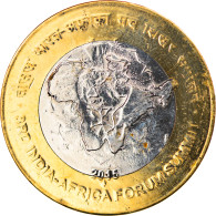 Monnaie, Inde, 10 Rupees, 2015, 3e Sommet Du Forum Inde-Afrique, SPL - India