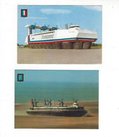 THEME BATEAUX  AEROGLISSEURS  LOT DE 2 CARTES                  ****   A  SAISIR ** - Aéroglisseurs