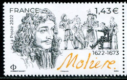 XH0346 French 2022 Writer Molière 1V Engraving Edition MNH - Neufs