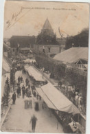 Dépt 89 - SERGINES - Concours De Sergines 1907 - Place De L'Hôtel-de-Ville - Animée, Stands Forains, Chapiteau - Sergines