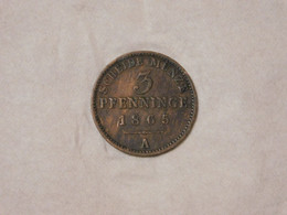 Allemagne 3 Pfenninge 1865 A 120 Einen Thaler Prusse - Collections