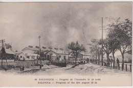 GREECE -  SALONIQUE - Progres De I'incendie Le 19th Aout  (1917) - Greece