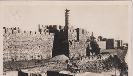 PALESTINE (Israel) - Jerusalem - Davids Turn - Rppc - Palestaine Stamp & Postmark 1931 - Palestina