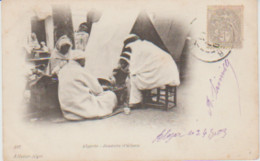 Rare Vue. Algérie. Joueurs D' ECHECS (Edit. J. GEISER N° 197) - Chess