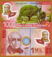 Costa Rica, 1000 Colones 2009 (2011), P-274a First Polymer, A-Series UNC - Costa Rica