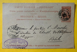 17970 -  Entier Postal Bruxelles 5 Avril 1900 Sté Evangélique Belge Pour Basel - Cartoline [1871-09]