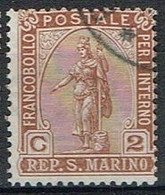 ST MAR 17 - SAINT MARIN N° 32 Obl. Statue De La Liberté - Used Stamps