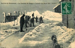 Servance * Le Ballon De Servance * La Corvée De Neige à L'entrée Du Fort * Militaria Militaires - Other & Unclassified