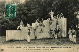 Joinville Le Pont * école Normale Militaire De Gymnastique De La Ville * Le Passage Du Mur , Gym D'application - Joinville Le Pont