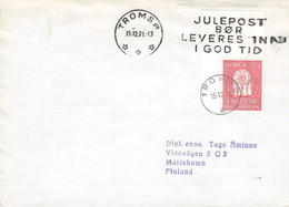 NORWAY - LETTER 1971 TROMSÖ > FINLAND Mi #611 / ZO85 - Storia Postale