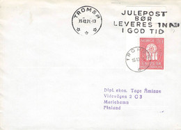 NORWAY - LETTER 1971 TROMSÖ > FINLAND Mi #611 / ZO85 - Lettres & Documents