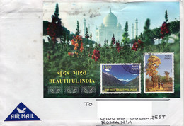 INDIA 2017: BEAUTIFUL INDIA Cover Circulated To Romania - Registered Shipping! - Used Stamps