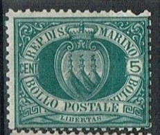 ST MAR 17 - SAINT MARIN N° 27 Neuf** Armoiries 1 Dent Manquante - Used Stamps