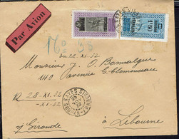 Soudan - Affranchissement N° 36 Et 49 Sur Enveloppe De Kayes Du 23 Nov. 1932, Pour Libourne (Fr) - B/TB - - Brieven En Documenten