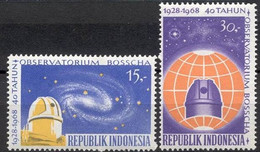 Indonesia 1968 **Sterrenwacht  - Telescope MNH**/postfris. ZBL 620-621 - Indonesia