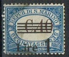 ST MAR 17 - SAINT MARIN Taxe N° 61 Obl. - Portomarken
