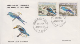 Enveloppe  FDC  1er  Jour   TERRITOIRE  FRANCAIS   Des   AFARS  Et  ISSAS    Oiseaux    1967 - Non Classés