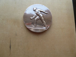 DA-047 Médaille Bronze 1968 (gravé Sur Tranche) Pétanque Signée M.Demey,diamètre=49mm Poids=69,10g - Bocce