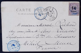 Madagascar 1902 N°49 Ob Seul Sur Carte  TB - Cartas & Documentos