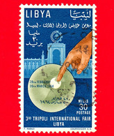 Delcampe - LIBIA - Usato - 1964 - 3° Fiera Internazionale Di Tripoli - Sala Espositiva E Puntamento Del Dito - 30 - Libye