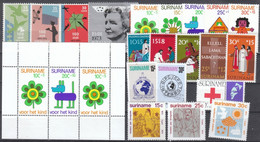 Suriname 1973 Year - Complete - MNH/**/postfris - Suriname ... - 1975