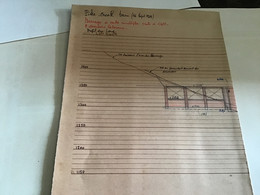 Plan  1967 Barrage Barrages Pike Creek Damsite  Site Sydney ? Engineering Geological Interprétation - Travaux Publics