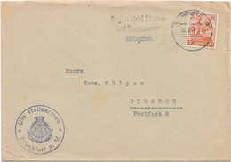 Briefumschlag, Heimatbeleg, Heilsarmee Frankfurt Am Main, 1947 - Zona AAS