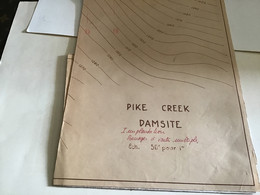 Plan  1969 Barrage Barrages Pike Creek Damsite  Site Sydney ? Engineering Geological Interprétation - Travaux Publics