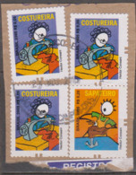 Brasil - 10-01-2006 -   PROFISSÕES  R$ 0,05/0,20 Costureira/Sapateiro ( Sobre Sobscrito)   (o)  RHM Nº 839/840 - Usados