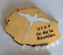 UU59 Pin's île De La Réunion UFAP Syndicat Du Ministère De La Justice Et L Administration Pénitentiaire Achat Immédiat - Administración