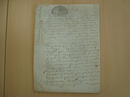 PARCHEMIN CACHET DE GENERALITE DE PARIS GREFFIER 13 SOLS 4 D. 1732 - Seals Of Generality