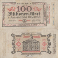 Pirmasens Inflationsgeld Stadtgemeinde Pirmasens Gebraucht (III) 1923 100 Millionen Mark - 100 Miljoen Mark
