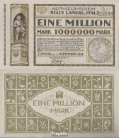 Landau Inflationsgeld Stadt Landau Gebraucht (III) 1923 1 Millionen Mark - 1 Miljoen Mark