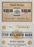 Neuss Inflationsgeld Der Stadt Neuss Gebraucht (III) 1923 10 Million Mark - 10 Miljoen Mark