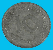 10 Reichspfenning - Allemagne - Zinc - 1941 D  - TTB - - 5 Rentenpfennig & 5 Reichspfennig