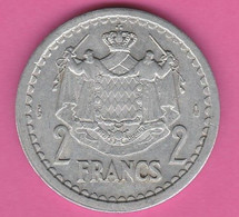 Monaco - 2 Francs - Louis II  - 1943 - 1922-1949 Luigi II